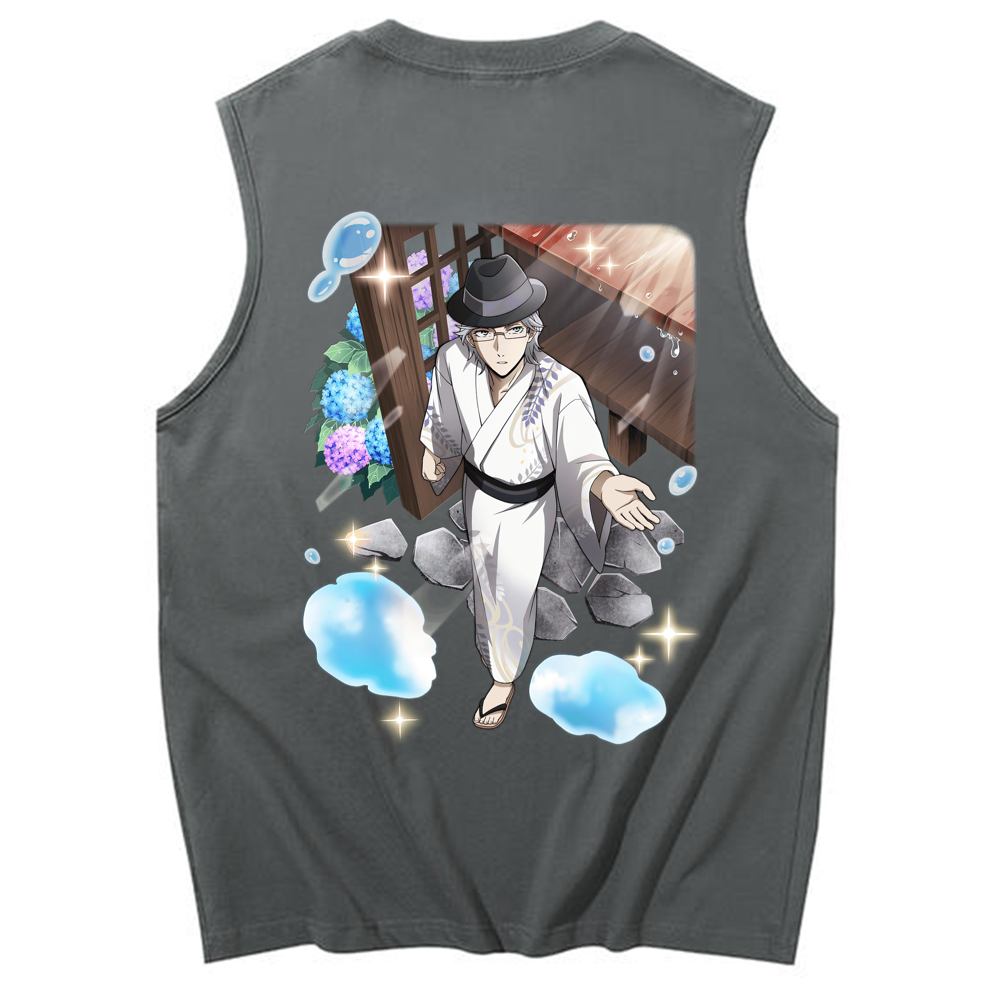 （画像用） 文豪ストレイドッグス Bungo Stray Dogs コットン100％タンクトップ（背面プリント）